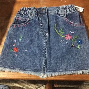 Iana toddler jean skirt 12 months new w tags